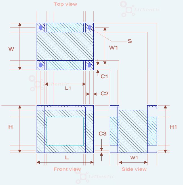 Dimensions of Multi-Winding 24-0-24 and 12-0-12 Volts  2.5 Amp Center Tapped Online Isolation Transformer