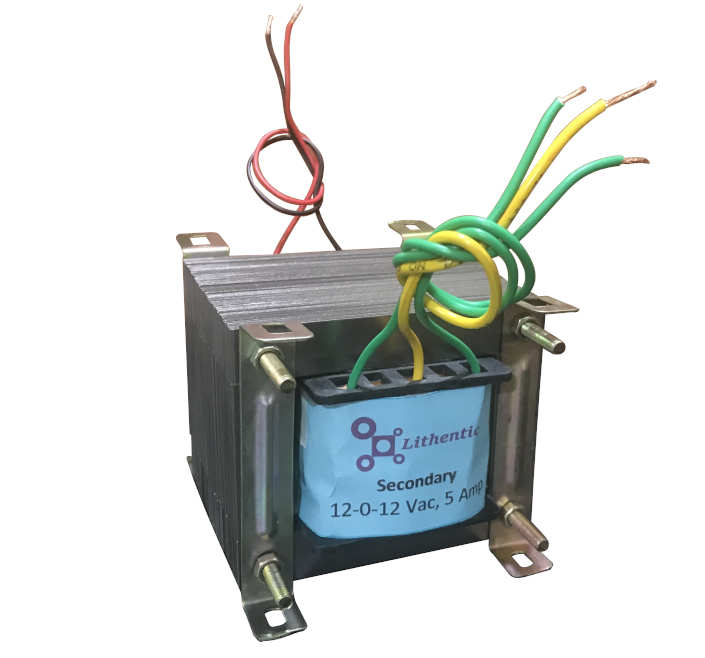 12-0-12 Volt 5 Amp Center Tapped Online Isolation Transformer