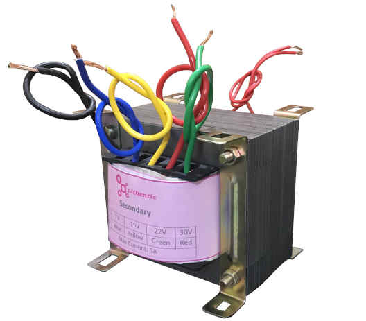 30, 22, 15, 7 Volts 5 Amp Multi-Tap Online Isolation Transformer