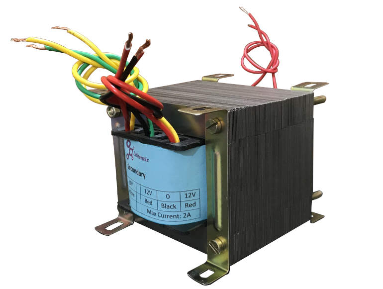 Multi-Winding 24-0-24 and 12-0-12 Volts  2 Amp Center Tapped Online Isolation Transformer