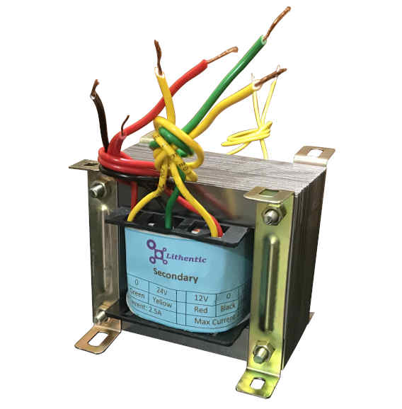Multi-Winding 24-0-24 and 12-0-12 Volts  2.5 Amp Center Tapped Online Isolation Transformer