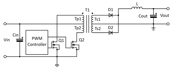 Flyback Converter with Primary side Feedback Circuit Diagram